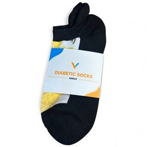 Viasox Diabetic Ankle Socks, [Large] NWT